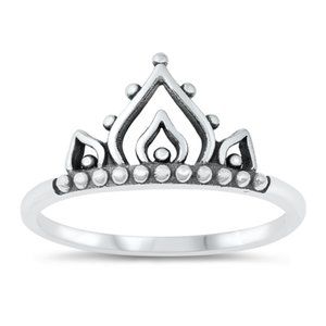 Sterling Silver Henna Ring 10 mm 925 Fashion Band